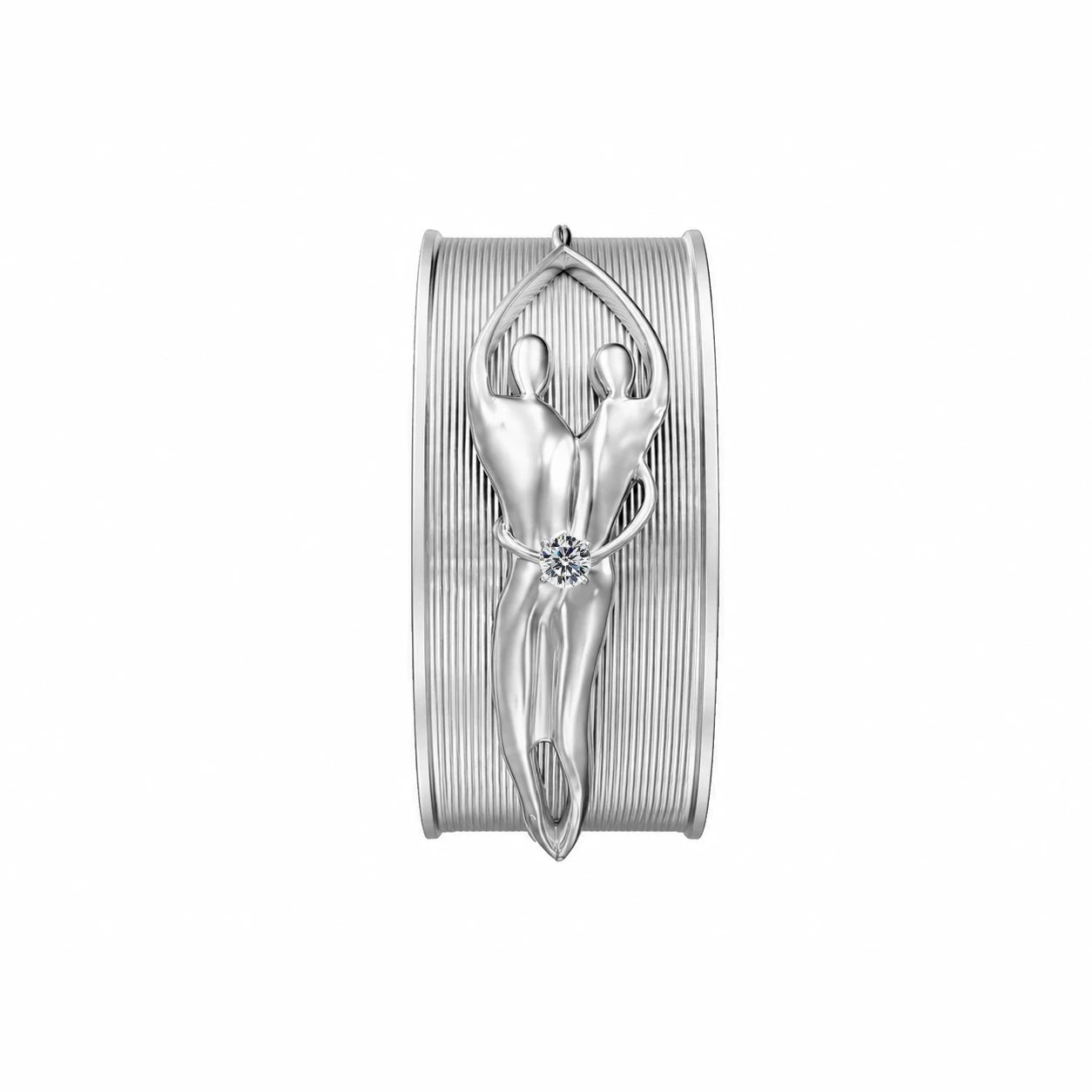Sterling Silver Unisex Soulmate Ring