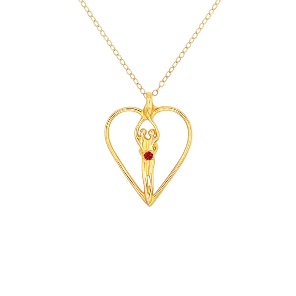Sterling Silver Soulmate Heart Necklace