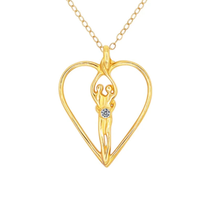 Sterling Silver Soulmate Heart Necklace