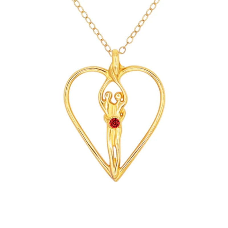 Sterling Silver Soulmate Heart Necklace