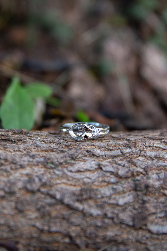 Anillo exclusivo Soulmate, tamaño 6, 7, 8, plata auténtica .925, piedra de circonita cúbica transparente