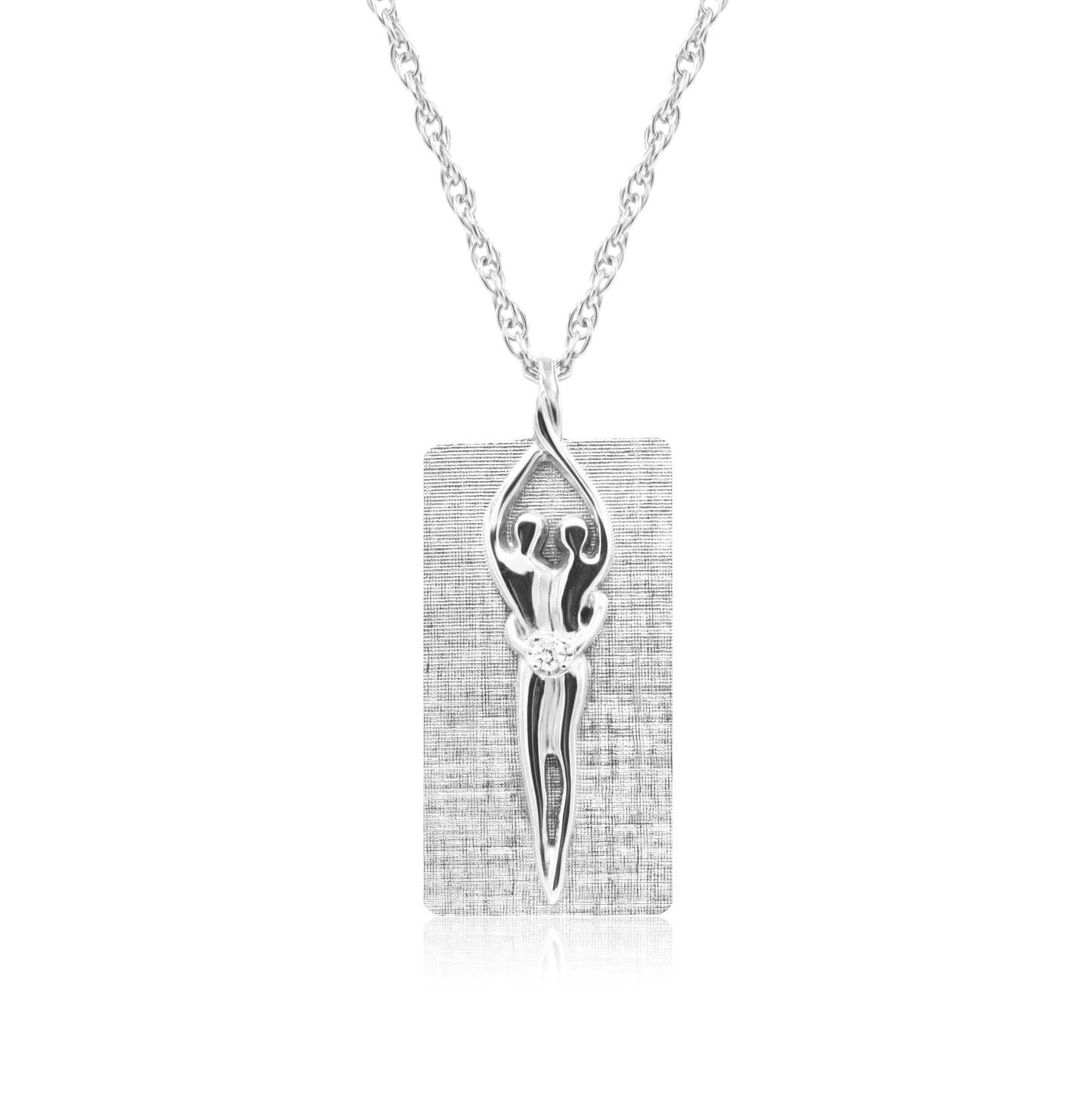 Sterling Silver Unisex Soulmate Necklace