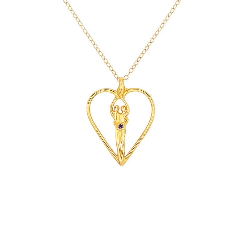 Sterling Silver Soulmate Heart Necklace