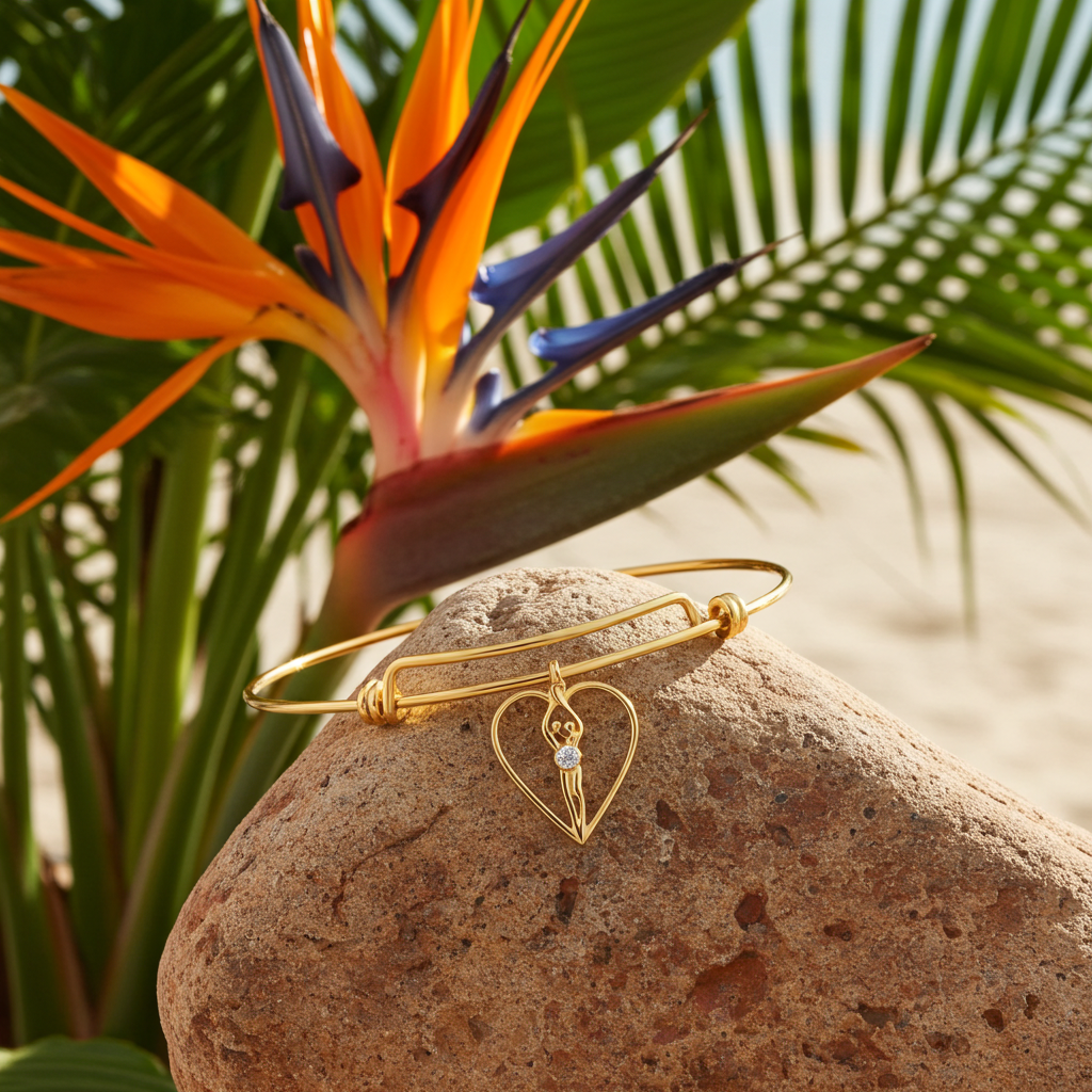 Pulsera de plata esterlina | Brazalete mediano | Dije pequeño | Doble ajuste |💎 Piedra de Circonita Cubica Claro