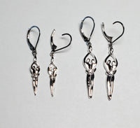 Symbol of Love Brand, Soulmate Earrings, .925 Genuine Sterling Silver, Lever Back