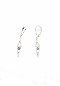 Symbol of Love Brand, Soulmate Earrings, .925 Genuine Sterling Silver, Lever Back