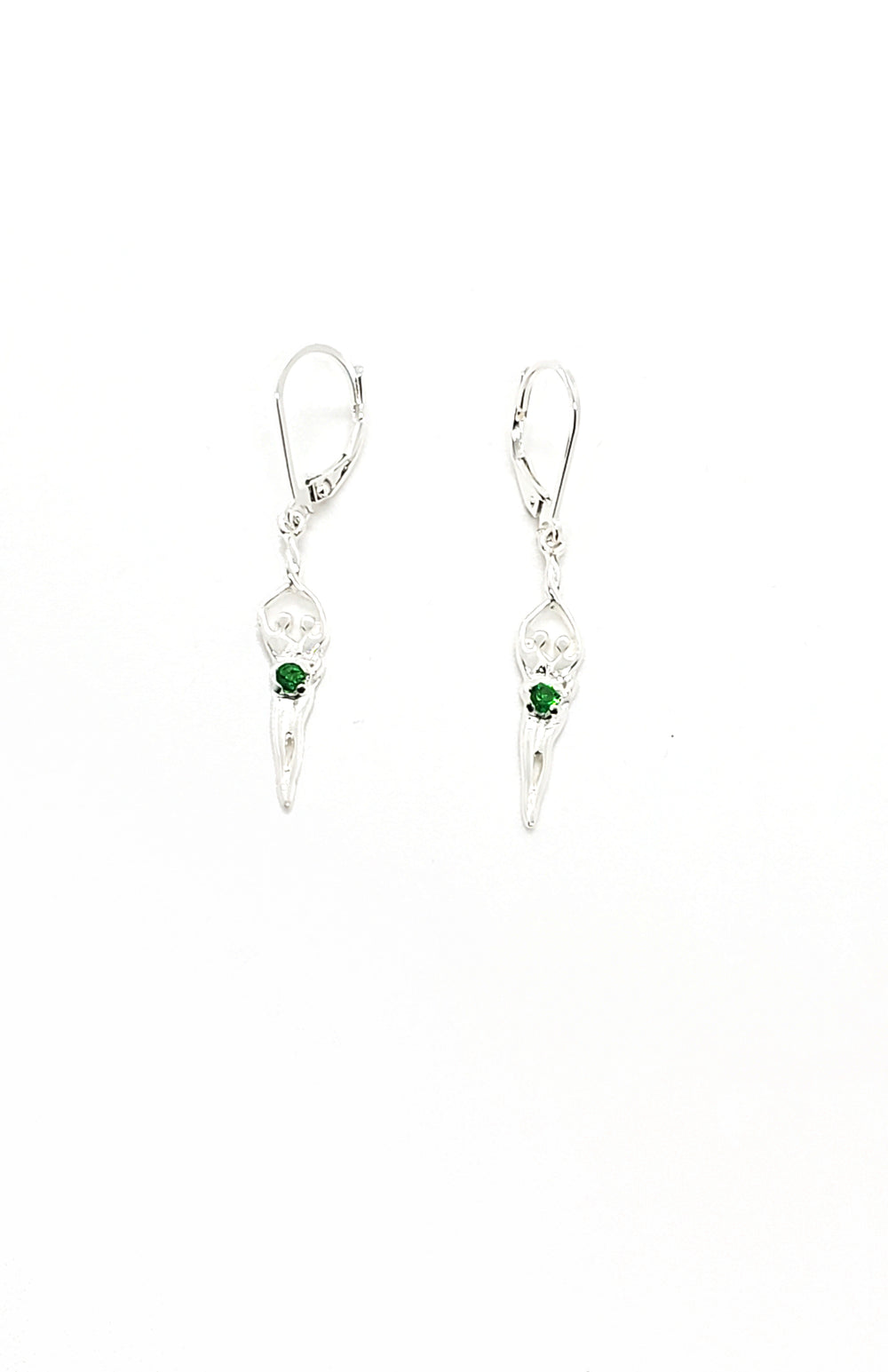 Symbol of Love Brand, Soulmate Earrings, .925 Genuine Sterling Silver, Lever Back