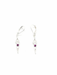 Symbol of Love Brand, Soulmate Earrings, .925 Genuine Sterling Silver, Lever Back