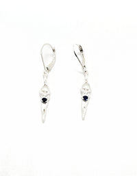 Symbol of Love Brand, Soulmate Earrings, .925 Genuine Sterling Silver, Lever Back