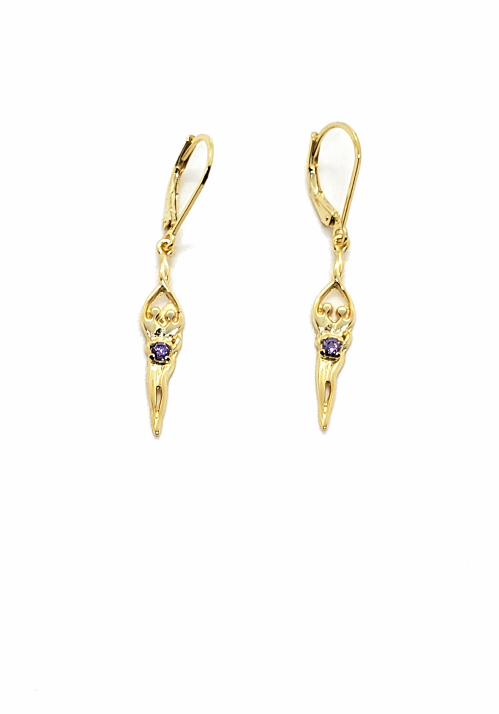 Symbol of Love Brand, Soulmate Earrings, .925 Genuine Sterling Silver, Lever Back