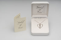 Symbol of Love box, booklet card genuine Sterling Silver Soulmate necklace 