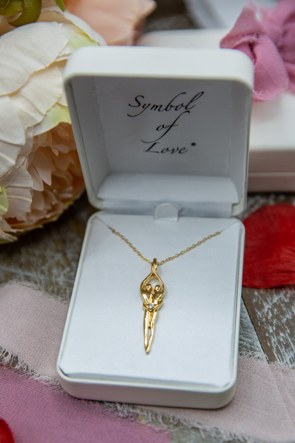 Symbol of Love Brand, Soulmate Necklace, 925 Genuine Sterling Silver