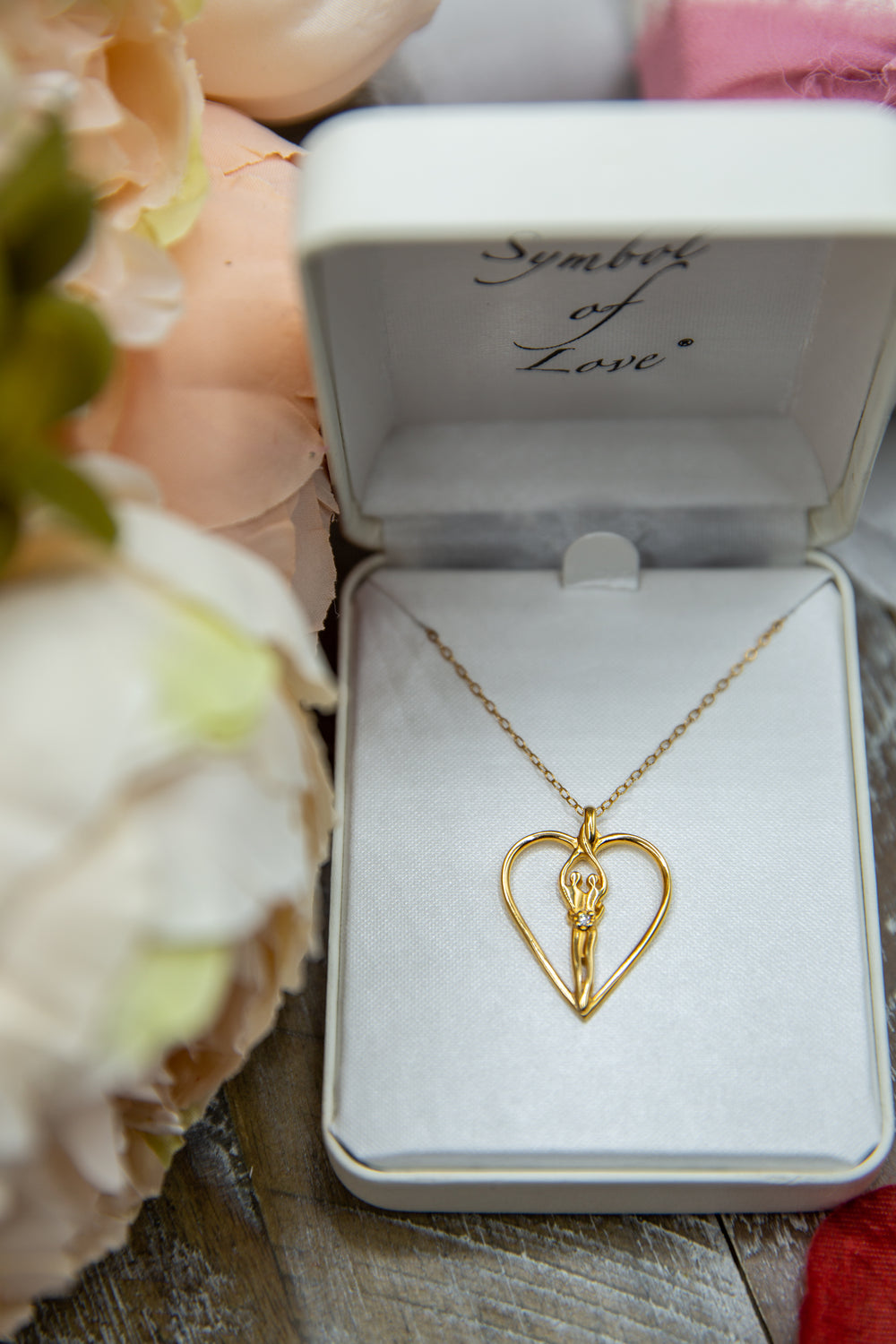 Symbol of Love Brand, Soulmate Heart Necklace, .925 Genuine Sterling Silver