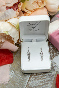 Symbol of Love Brand, Soulmate Earrings, .925 Genuine Sterling Silver, Ear Wire