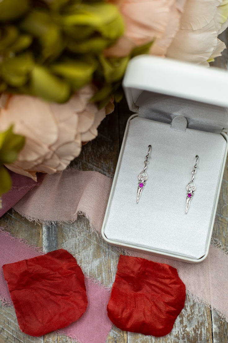 Symbol of Love Brand, Soulmate Earrings, .925 Genuine Sterling Silver, Ear Wire