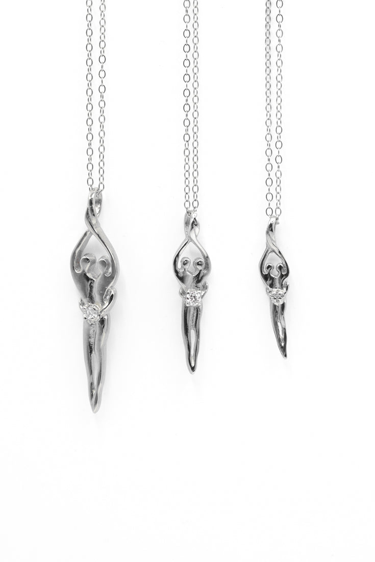 Symbol of Love Brand, Soulmate Necklace, 925 Genuine Sterling Silver
