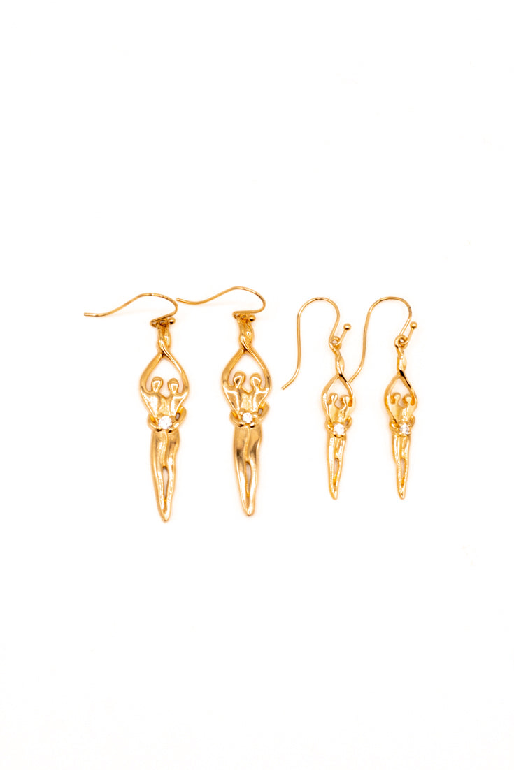 Symbol of Love Brand, Soulmate Earrings, .925 Genuine Sterling Silver, Ear Wire