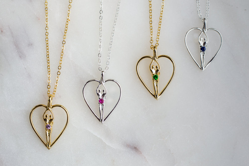 Symbol of Love Brand, Soulmate Heart Necklace, .925 Genuine Sterling Silver