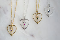 Symbol of Love Brand, Soulmate Heart Necklace, .925 Genuine Sterling Silver