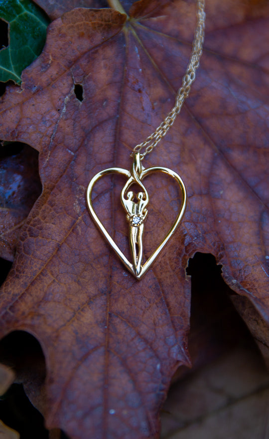 Symbol of Love Brand, Soulmate Heart Necklace, .925 Genuine Sterling Silver