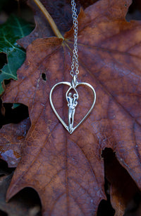 Symbol of Love Brand, Soulmate Heart Necklace, .925 Genuine Sterling Silver