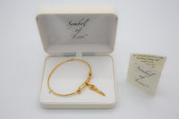 Symbol of Love Brand, Soulmate Double Adjustable Bangle, 925 Sterling Silver