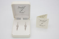 Symbol of Love Brand, Soulmate Earrings, .925 Genuine Sterling Silver, Ear Wire