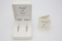 Symbol of Love Brand, Soulmate Earrings, .925 Genuine Sterling Silver, Ear Wire