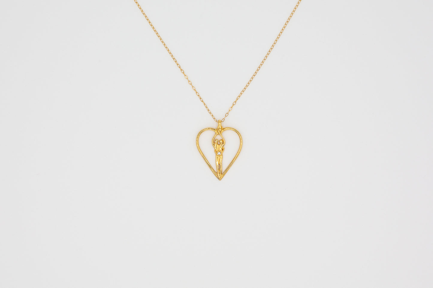 Symbol of Love Brand, Soulmate Heart Necklace, .925 Genuine Sterling Silver