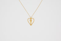 Symbol of Love Brand, Soulmate Heart Necklace, .925 Genuine Sterling Silver