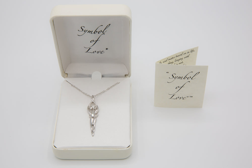 Symbol of Love Brand, Soulmate Necklace, 925 Genuine Sterling Silver
