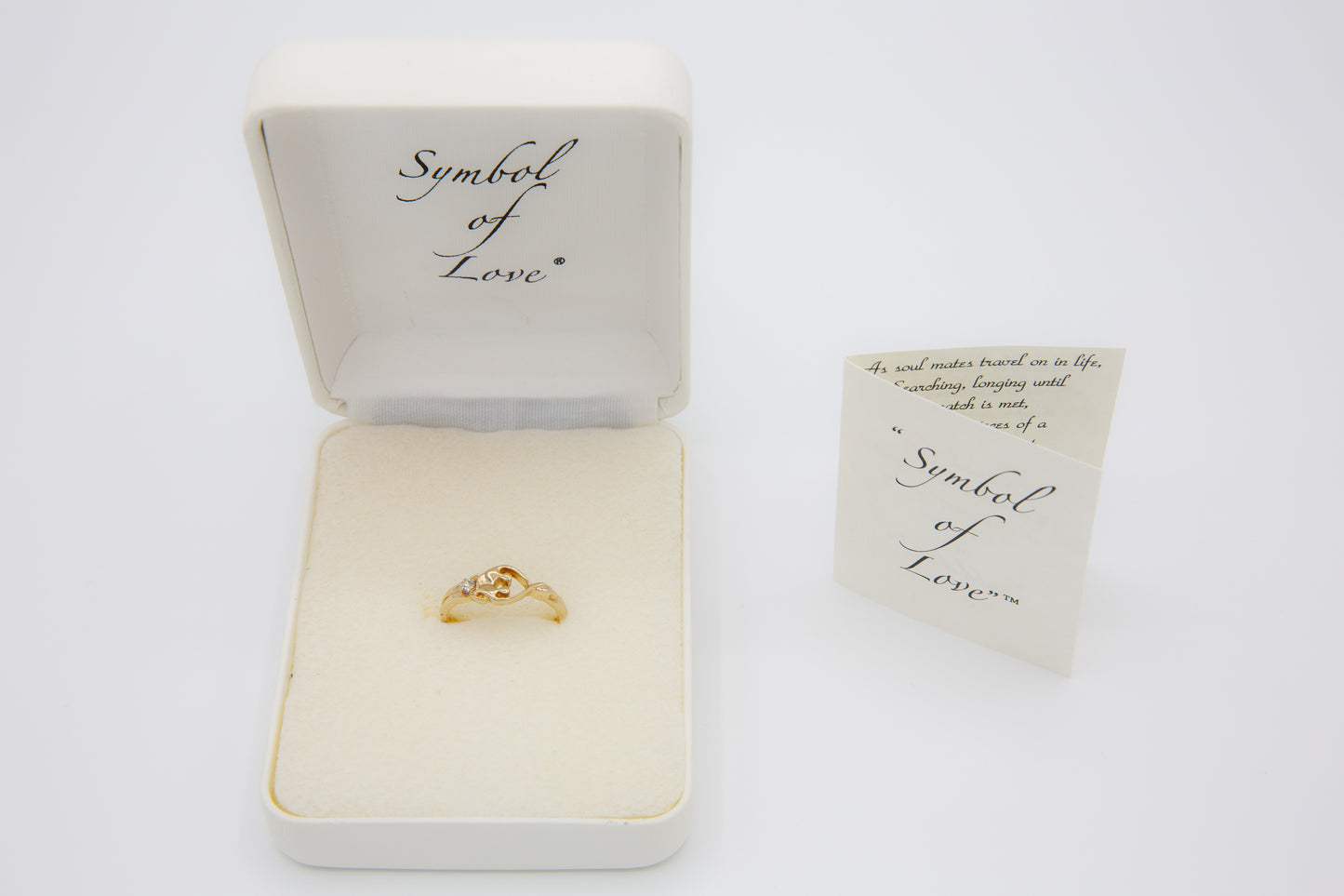 Symbol of Love Brand, Soulmate Ring, .925 Genuine Sterling Silver