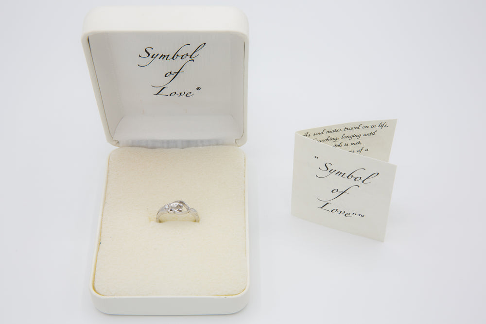 Symbol of Love Brand, Soulmate Ring, .925 Genuine Sterling Silver