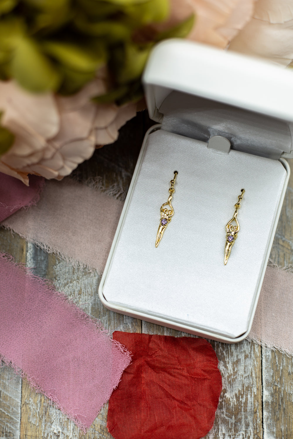 Symbol of Love Brand, Soulmate Earrings, .925 Genuine Sterling Silver, Ear Wire