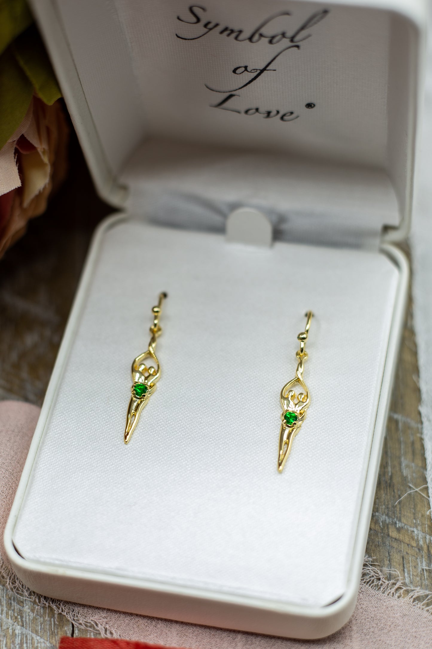 Symbol of Love Brand, Soulmate Earrings, .925 Genuine Sterling Silver, Ear Wire