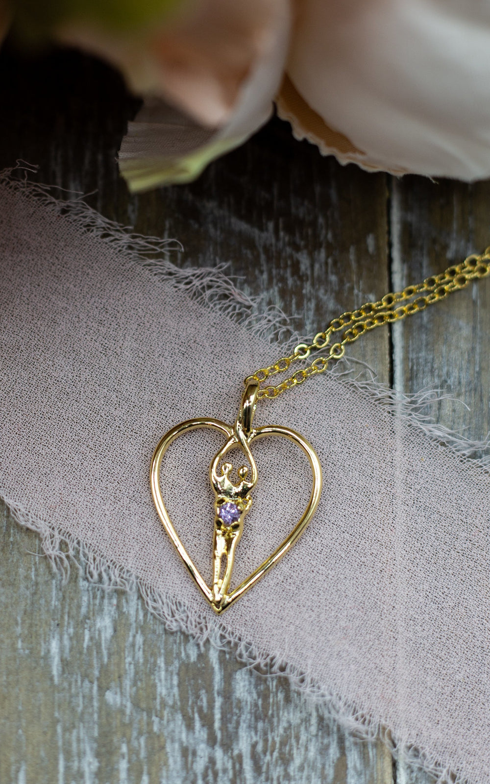 Symbol of Love Brand, Soulmate Heart Necklace, .925 Genuine Sterling Silver