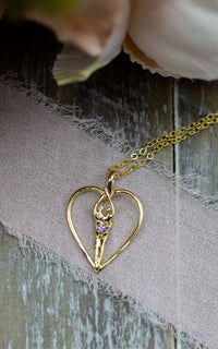 Symbol of Love Brand, Soulmate Heart Necklace, .925 Genuine Sterling Silver