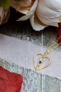 Symbol of Love Brand, Soulmate Heart Necklace, .925 Genuine Sterling Silver