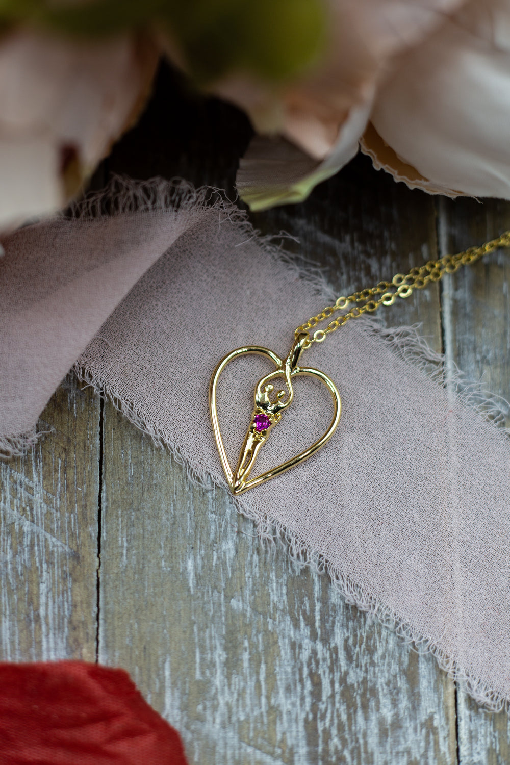 Symbol of Love Brand, Soulmate Heart Necklace, .925 Genuine Sterling Silver