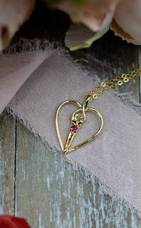 Symbol of Love Brand, Soulmate Heart Necklace, .925 Genuine Sterling Silver