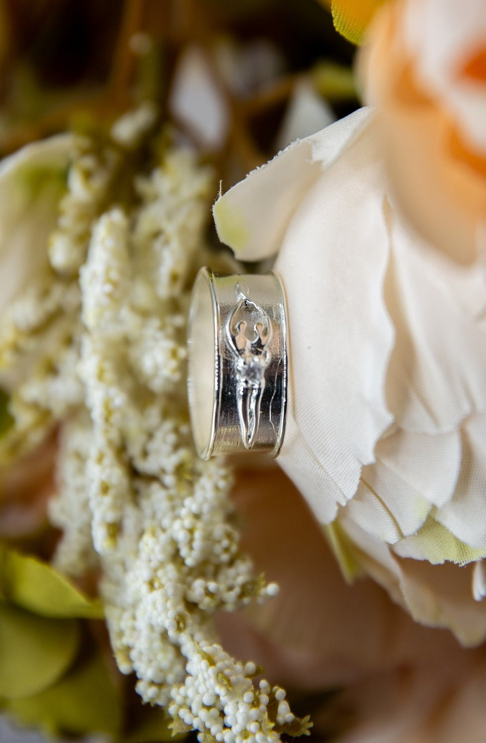 Symbol of Love Brand Unisex Soulmate Ring, .925 Genuine Sterling Silver