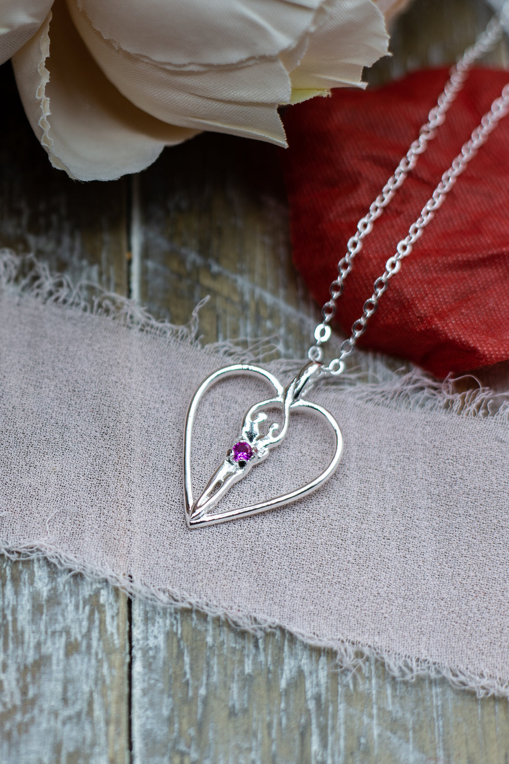 Symbol of Love Brand, Soulmate Heart Necklace, .925 Genuine Sterling Silver