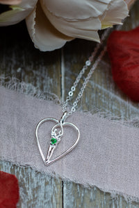 Symbol of Love Brand, Soulmate Heart Necklace, .925 Genuine Sterling Silver