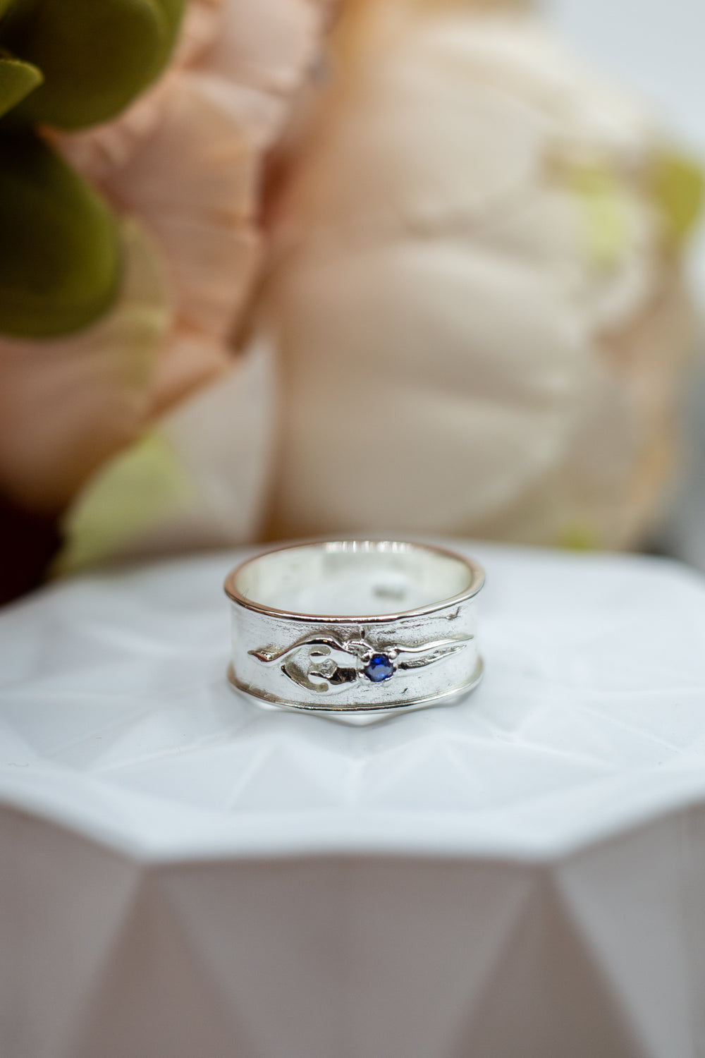 Symbol of Love Brand Unisex Soulmate Ring, .925 Genuine Sterling Silver